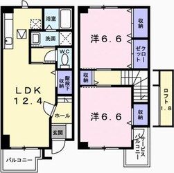 サニーハートＢの物件間取画像